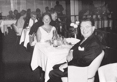 I.F. Stone and Esther Stone on anniversary cruise